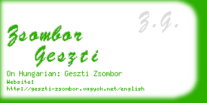 zsombor geszti business card